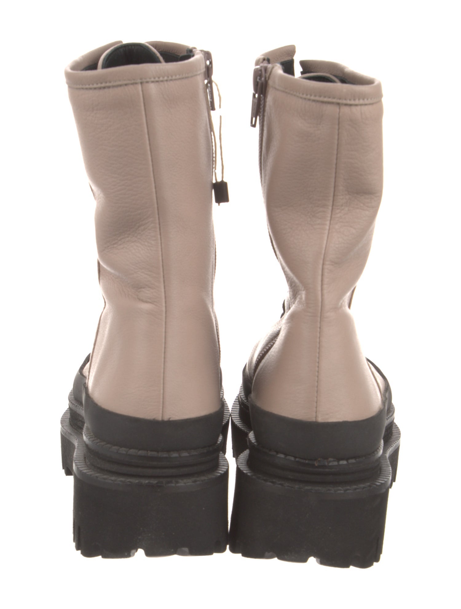 Paloma Barceló Leather Combat Boots